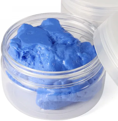 Vista 4 de NC 1.76 oz Silicona Moldeo Masilla Cake Kit de fabricación de moldes de goma - Azul y Blanco