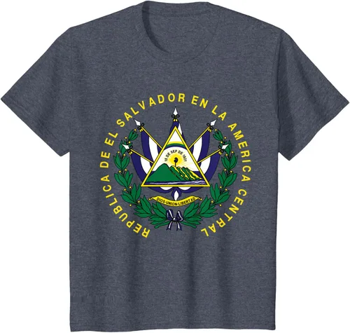 Vista 48 de amdesco Salvador Camisa, salvadoran Escudo de armas playera, mujer L, Blanco