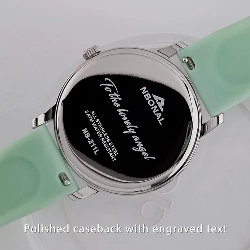 Vista 5 de NBONAL Nurse Watch Doctor Medical Student Watch for Women 50 Meters Waterproof Easy Read Glow White Dial 24 Hour Military Style Numbers NB-211L
