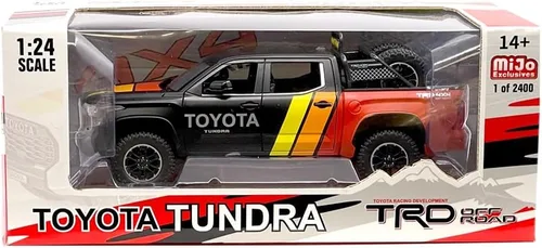 Vista 2 de Toyota Tundra TRD 4x4 Off Road - Camión modelo fundido a escala 1:24 (negro)