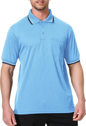 Vista 8 de TopTie Camiseta de árbitro de béisbol y softbol de manga corta Negro