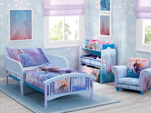 Vista 19 de Disney Ariel Sea Garden - Juego de cama para niños pequeños de 4 piezas - Edredón, sábana bajera, sábana encimera, funda de almohada reversible
