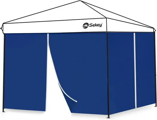 Vista 14 de Sekey Cabaña de playa de 8 x 8 pies - Toldo de playa UPF 50+ de fácil (Classic Stripe)