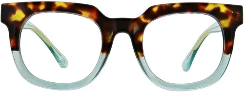 Vista 5 de Peepers by PeeperSpecs womens Showbiz Square Blue Light Blocking Reading Glasses Cuarzo Azul/Azul