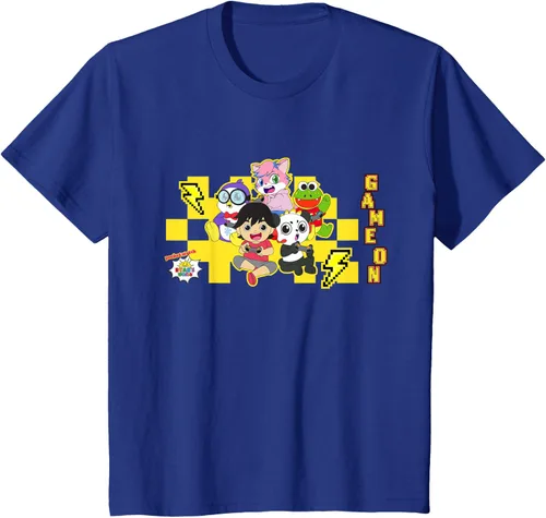 Vista 36 de Ryan's World Game On Characters Camiseta, Negro, S