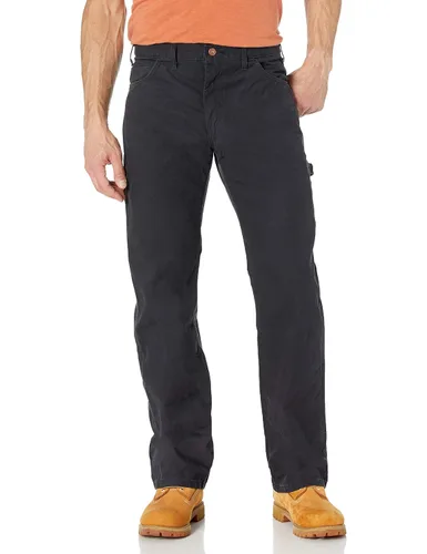 Vista 10 de Dickies Jeans de carpintero para hombre, ajuste relajado, pierna recta, Negro, 30 x 30