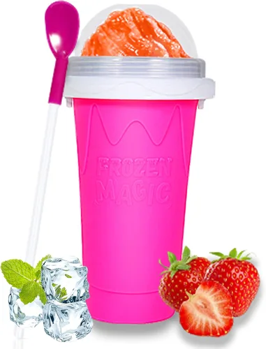 Vista 9 de Color Land Vaso para Granizados, TIK TOK Slushie Maker Cup Frozen Magic Squeeze Cup, taza para hacer helado, cosas geniales de tendencia, artículos