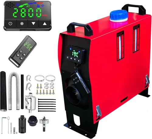 Vista 4 de ZHIBANG - Calentador de aire diésel todo en uno, calentador de estacionamiento de 12V/8KW, calentador diésel con pantalla LCD inteligente, tanque