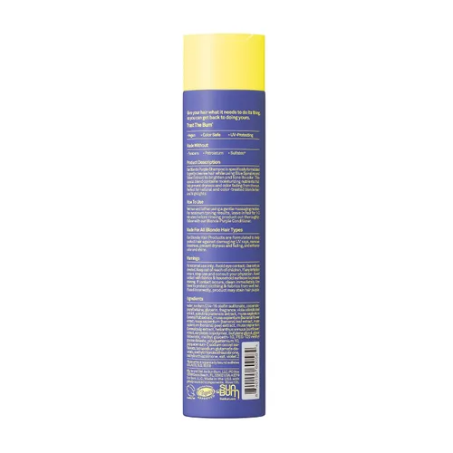 Vista 7 de Sun Bum Champú morado para cabello rubio, neutraliza el cabello cobrizo
