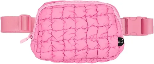 Vista 37 de C.C Bolsa de cintura para mujeres – Riñonera acolchada cruzada para el cuerpo con correa ajustable, idea de regalo de moda, Ajuste regular