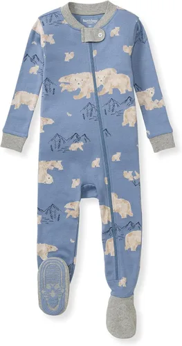 Vista 102 de Burt's Bees Baby - Pijama de una pieza para bebé, mameluco para dormir y jugar, algodón 100% orgánico, cremallera frontal