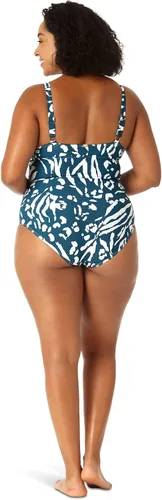 Vista 2 de Anne Cole Plus Size V Wire Over-The-Shoulder One-Piece