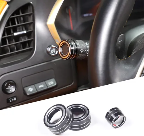Vista 21 de TINKI Anillo decorativo de ajuste de brillo para instrumento de automóvil, para Chevy C7 Corvette 2014-2019, accesorios interiores