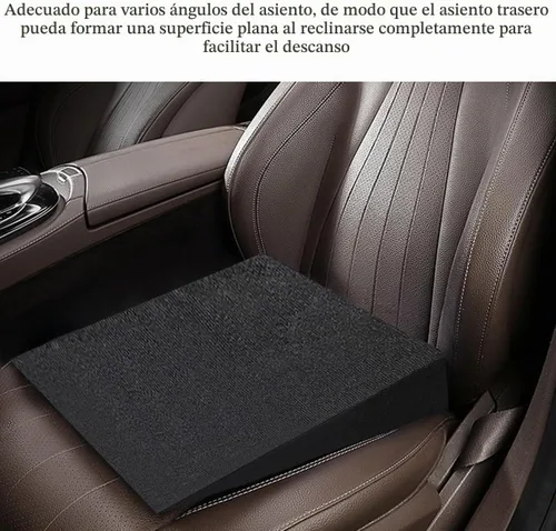 Vista 6 de Cojín de cuña para asiento de coche, cómodo cojín de espuma ergonómico con diseño en ángulo, almohadilla de asiento para coche, cojín de apoyo
