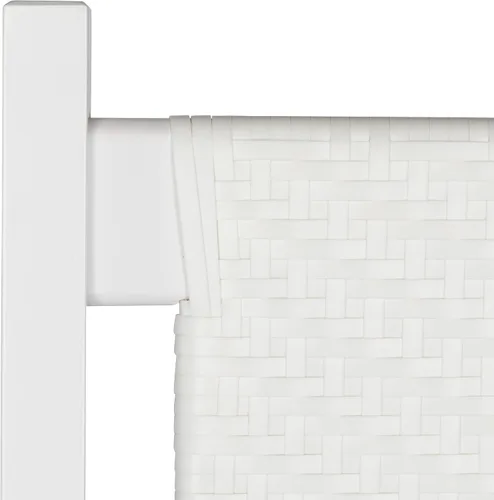 Vista 4 de Shine Company 4335WT-142, juego de 2 balancines de madera Hampton para patio al aire libre, color blanco clásico