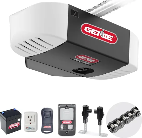 Vista 16 de Genie Chain Drive 750 3/4 HPC - Abridor de puerta de garaje con batería de respaldo - Cadena de accionamiento resistente - Opera la puerta de garaje