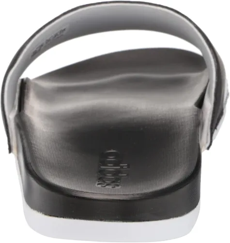 Vista 3 de adidas Sandalias Adilette unisex, cómodas, para adulto, Negro, blanco, blanco, 5