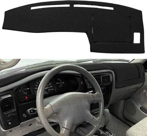 Vista 8 de Funda para salpicadero a medida, tapete protector de tablero para Toyota Tacoma 2005-2015 (Negro) F97