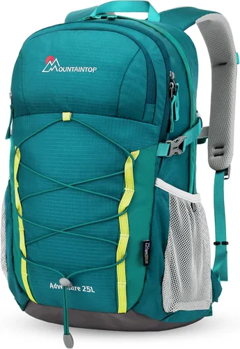 Vista 10 de MOUNTAINTOP Mochila de senderismo de 18L, mochila ligera para exteriores Negro-18L