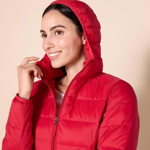 Vista 19 de Amazon Essentials - Abrigo acolchado, ligero y resistente al agua con capucha para mujer, disponible en talla extragrande
