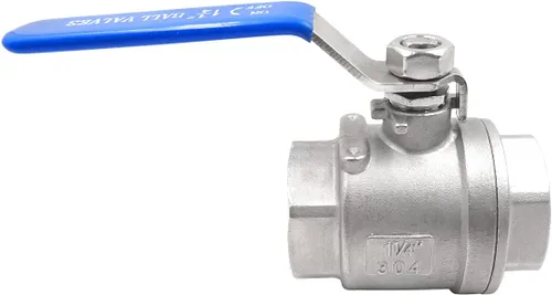 Vista 11 de Válvula de bola de acero inoxidable NPT 1 rosca (1-1/4 pulgadas de diámetro interior), válvula de cierre bidireccional para grifo de agua a gas