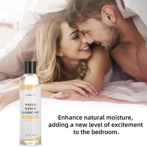 Vista 5 de Lubricante personal, lubricante a base de agua para sexo vaginal y anal, pH amigable de larga duración, lubricante sexual seguro para juguetes
