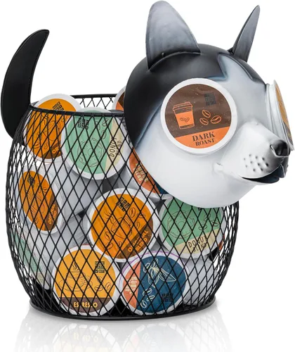 Vista 24 de Made Easy Kit Organizador de cestas de cápsulas de café, decoración útil, compatible con cápsulas Keurig K-Cup, decoración funcional de barra