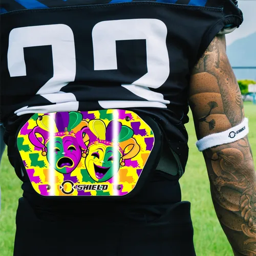 Vista 5 de O Shield Louisiana State - Placa trasera de fútbol, almohadillas de espalda baja para jugadores de fútbol, protector trasero, ajuste para adultos
