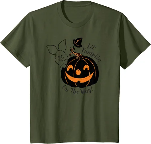 Vista 7 de Disney Camiseta de Halloween Winnie the Pooh Lil' Pumpkin on the Way, Blanco, S