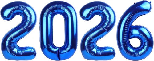 Vista 428 de Globos con números de 40 pulgadas, color negro, para decoraciones de cumpleaños de 10 a 100 años Jumbo 40In & Vibrant Color, With Hanging Holes