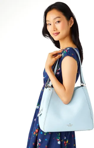 Vista 4 de Kate Spade Leila - Hombros medianos con triple compartimento, Azul rocío