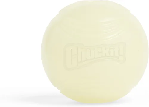 Vista 12 de Chuckit! Bolas inflables que brillan en la oscuridad – Pelota para perros, juguete Chuckit para perro, bolas de brillo máximo – S, 2 pulgadas