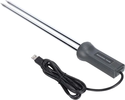 Vista 4 de TOPINCN Moisture Meter Probe Grain Tool Tester with Extra Long Probe 230 Smart Digital Moisture Meter Tester Probe Grain Moisture Tester Tool Tool