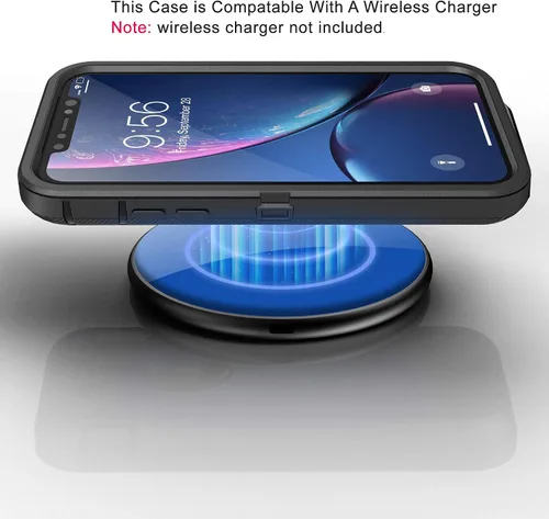 Vista 6 de MXX Funda resistente para iPhone 8 con protector de pantalla [sin clip para cinturón] [3 en 1 capas de protección] cubierta de protección de goma