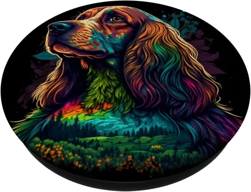 Vista 2 de Lindo Cocker Spaniel Dog on Cocker Spaniel Lover PopSockets PopGrip intercambiable