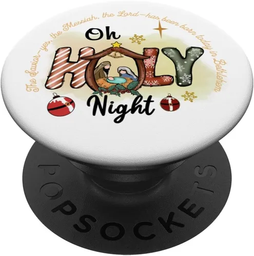 Vista 6 de PopSockets MagSafe PopGrip de Navidad cristiana nacida por Jesús para iPhone