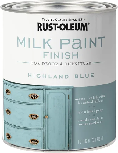 Vista 7 de Rust-Oleum 331049 - Pintura de acabado mate, 32 onzas líquidas (paquete de 1), color blanco clásico