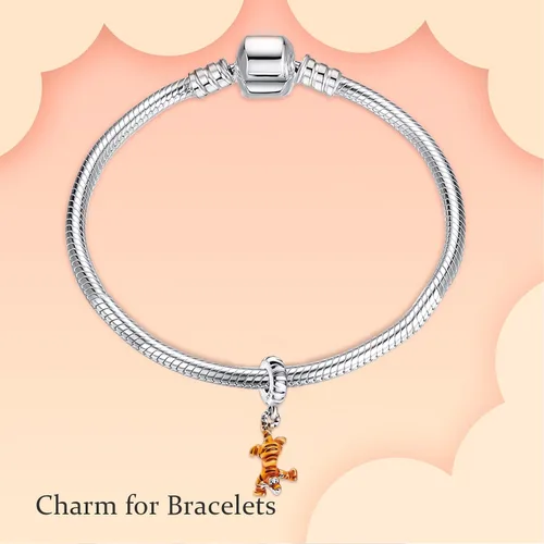 Vista 4 de NJXINJIABO Collar de plata de ley 925 con dije de puntada de joyería, para Navidad, Halloween, cumpleaños, día de San Valentín, día de la madre