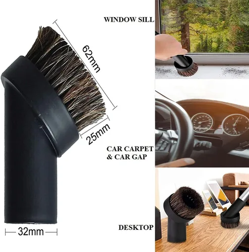 Vista 6 de ANBOO Juego de accesorios de vacío, accesorios de aspiradora de 1 1/4 pulgadas, kit de limpieza, accesorios de cepillo de piso de madera dura
