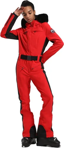 Vista 68 de GSOU SNOW Traje de esquí para mujer, traje de nieve de una pieza, para snowboard, delgado, aislante, impermeable, resistente al viento