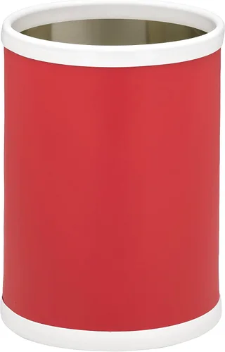 Vista 3 de Kraftware Fun Colors - Papelera redonda, 11 pulgadas, color marfil