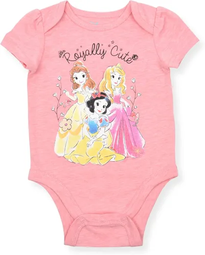 Vista 6 de Disney Minnie Mouse - Paquete de 5 mamelucos para niñas recién nacidas y bebés rosablancoamarillo Blanco