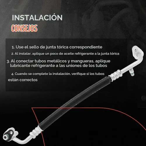 Vista 6 de A-Premium Conjunto de manguera de línea de descarga de A/C compatible con Dodge y Chrysler