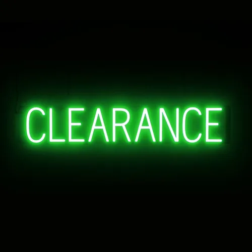 Vista 39 de SpellBrite Letrero de venta para empresas Señales relacionadas con la venta con aspecto de neón, luces LED blancas 16.3 x 6.3 pulgadas Blanco