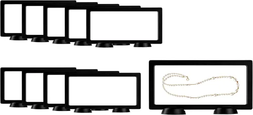 Vista 26 de Restaurantware Display Tek - Vitrinas flotantes de 2.8 x 2.8 pulgadas, 10 carcasas de exhibición de marco, se venden por separado, vitrinas