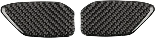 Vista 24 de Calcomanía de fibra de carbono para perilla de ventilación de aire acondicionado, cubierta interior para Chevrolet Camaro 2016 2017 2018 2019 2020