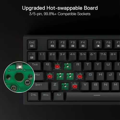 Vista 7 de Redragon Paquete de teclado K670 y mouse para juegos M810 PRO