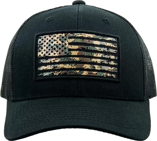 Vista 226 de KBETHOS Tactical Operator Collection USA Fishing Mesh Ballcap Flag Patch America Outdoors Trucker Baseball Cap