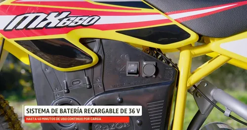 Vista 4 de Motocicleta eléctrica de motocross Rocket MX650 de Razor