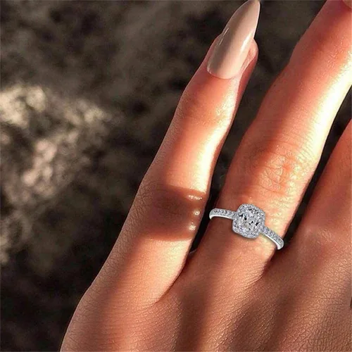 Vista 5 de Clearance RingCreative Color Crown Diamond Finger Ring Engagement Wedding Band Ring Jewelry Gift